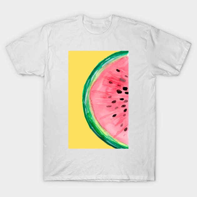 Watermelon Fruit Slice T-Shirt by ZeichenbloQ